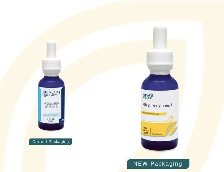Klaire labs/ SFI Health Micellized Vitamin A/Highly concentrated liquid micelle form/ Міцелізований вітамін А 30 мл KL-068 фото