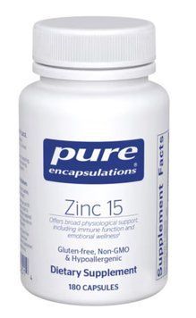 Pure Encapsulations Zinc 15 мг / Цинк піколінат 15мг 180 капс PE-010 фото