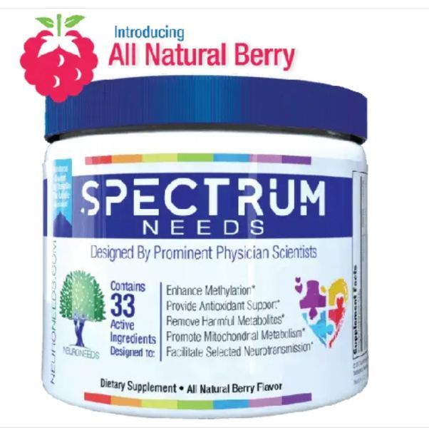 Neuroneeds SpectrumNeeds Berry SPECT Вітамінно-мінеральний комплекс для концентрації нервової сис-ми,когнітивна підтримка 252 грам NN-007 фото