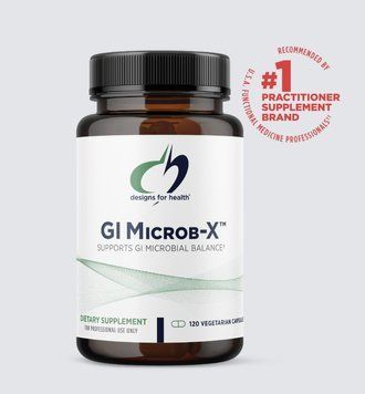 Designs for Health GI Microb-X / Підтримка здорового мікробного балансу шлунково-кишкового тракту 120 капсул DH-054 фото