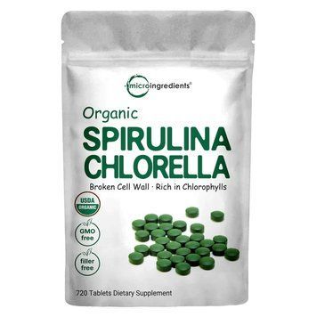 Microingredient Organic Chlorella & Spirulina, 720 Tablets / органічна хлорела /cпіруліна 720 таблеток 1692635038 фото