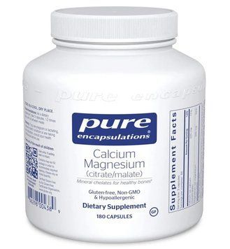 Pure Encapsulations Calcium Magnesium (Citrate/Malate) / Кальцій магній цитрат малат 180 капс PE-043 фото