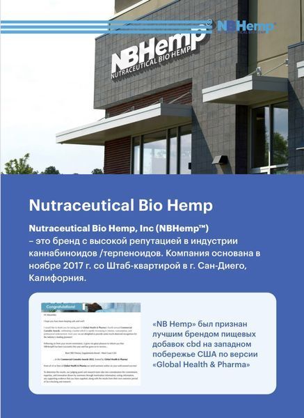 NBHemp SOFTGEL PEA+CBD 200 mg + 10 mg / Пальмітоїлетаноламід +каннабідіол (ПЕА/ СБД ) 60 м&rsquo;яких гелевих капсул NB-011 фото