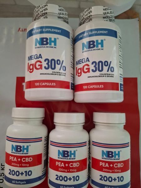 NBHemp SOFTGEL PEA+CBD 200 mg + 10 mg / Пальмітоїлетаноламід +каннабідіол (ПЕА/ СБД ) 60 м&rsquo;яких гелевих капсул NB-011 фото