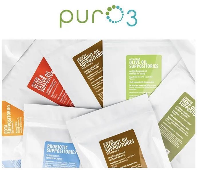 PurO3 EDTA Suppositories with Vitamin C / Супозиторії EDTA з вітаміном C 30 штук PO-017 фото