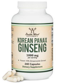 Double Wood Korean Panax Ginseng / Корейський женьшень підтримка організму, енергія , сила 240 капс DW-0101 фото