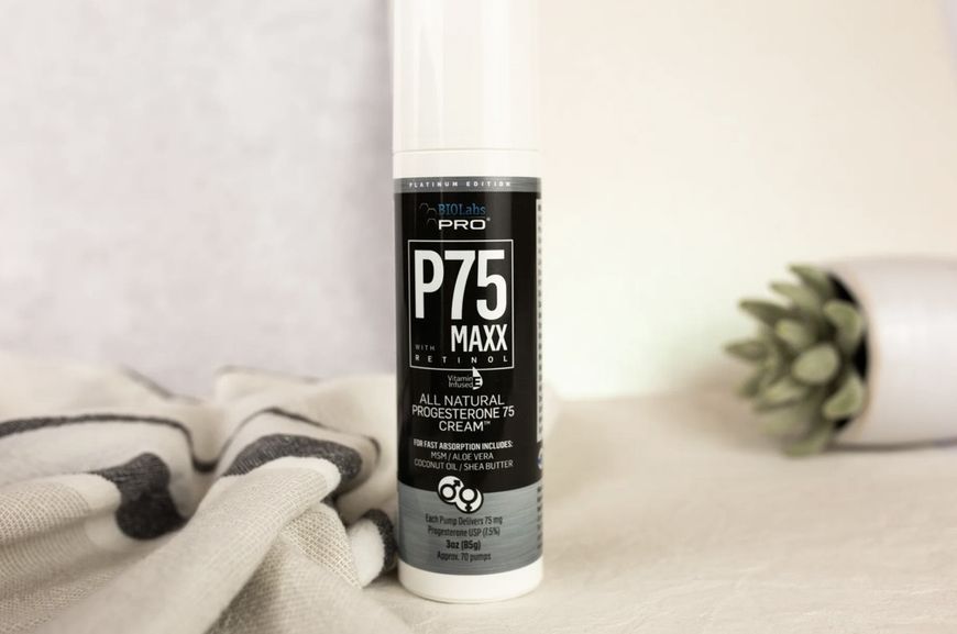 BIOLabs PRO Natural P75 MAXX Cosmetic Cream / Біоідентичний прогестерон 7,5% тюбик з кремом 85 грамів BIOL-003 фото