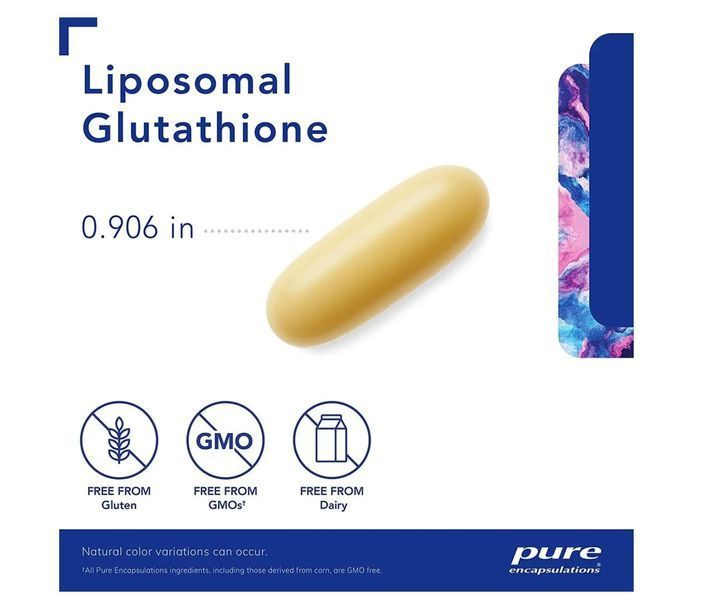 Pure Encapsulations Liposomal Glutathione / Ліпосомальний глутатіон 60 капсул PE-015 фото