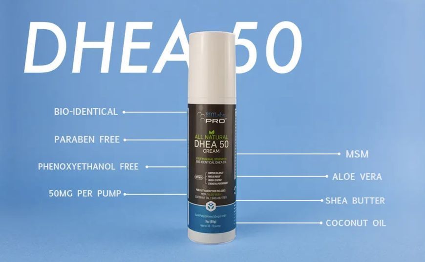 BIOLabs PRO Natural Cream DHEA 50 Fast absorption /ДГЕА біоідентичний крем 50 мг 85 гр BIOL-005 фото