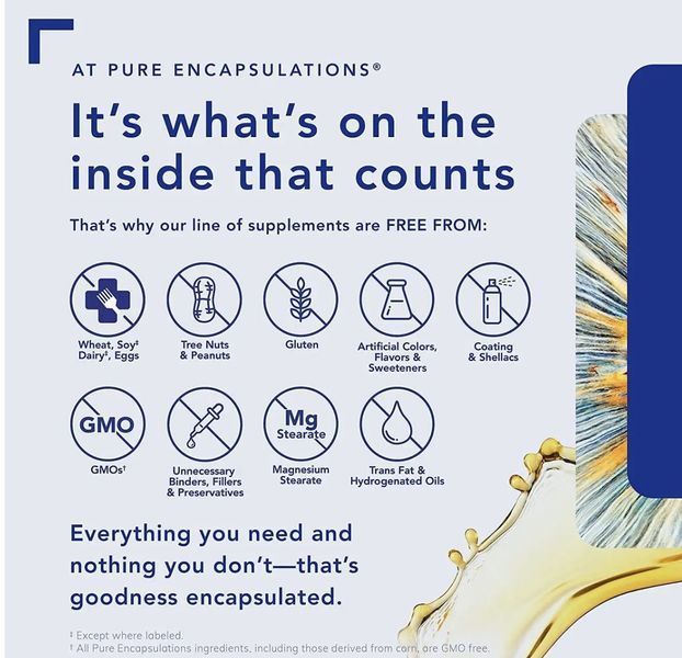 Pure Encapsulations DGL Plus / Дегліциризинова солодка для здоров'я шлунка 180 капсул PE-018 фото