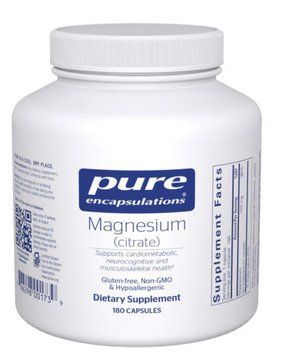 Pure Encapsulations Magnesium Citrate B I O A V A I L A B L E / Магній цитрат 180 капс PE-019 фото