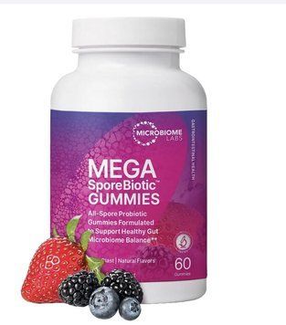 Microbiome Labs MegaSporeBiotic GUMMIES/ Пробіотичні жувальні пастилки(спорові бактерії)для балансу мікробіому кишечника 60 пастил ML-024 фото