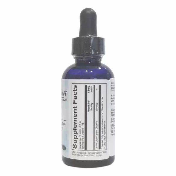 New Beginnings Nutritionals Lithium Ionic Liquid 50 ml 1.67 fl oz / Літій рідкий іонізований 50 мл NB-001 фото
