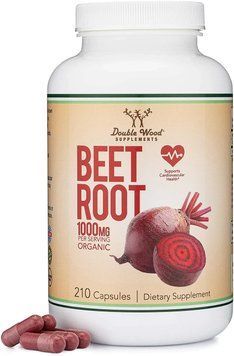 Double Wood Beet Root Powder / Корінь буряка порошок 1000мг 210 капс DW-018 фото