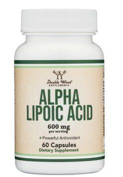 Double Wood Alpha Lipoic Acid / Дабл Вуд Альфа ліпоєва кислота 300 мг 60 капсул DW-0112 фото