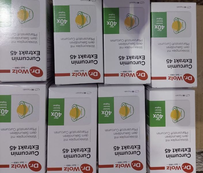 CURCUMIN EXTRAKT 45 Dr.&thinsp;Wolz Kapseln/ Куркумин Німеччина , 90 капсул GR-016 фото