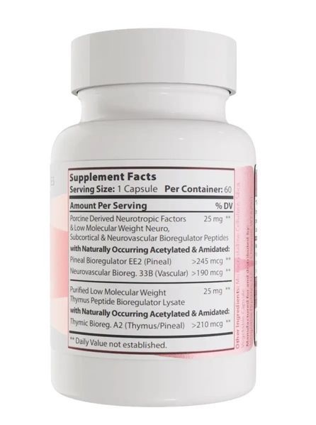 Integrative peptides PinealPep Purified Bioregulator / Пептид Біорегулятор Нейропептид Епіфізу та кори головного мозку 60 кап IP-015 фото