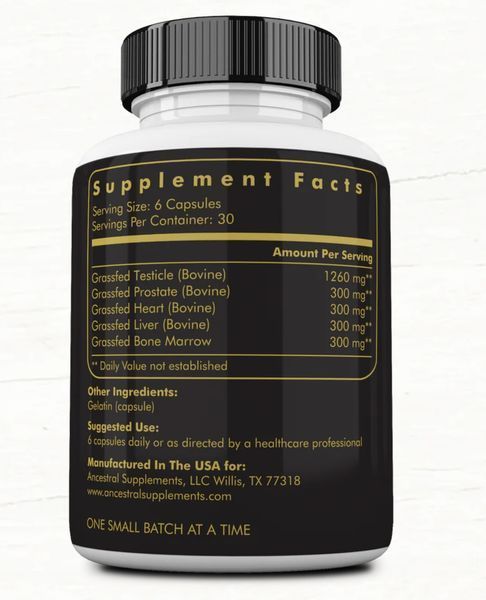 Ancestral Supplements Male Optimization Formula / Оптимізація чоловічого здоров'я 180 капсул, фото 2Ancestral Supplements Male Op AS-031 фото