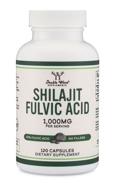 Double Wood Shilajit Resin Fulvio Acid / Смола муміє - фульвова кислота та мінерали 120 капсул DW-0113 фото