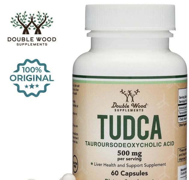 Double Wood TUDCA Tauroursodeoxycholic Acid T U D C A/ Тудка Здоров&rsquo;я печінки, детоксикація, підтримка жовчі 60 капсул DW-006 фото