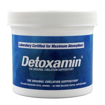 Detoxamin the original chelation maximum absorption 1000 MG / Calcium-Disodium EDTA Детоксамин супозиторії з ЕДТА 30 шт DT-006 фото