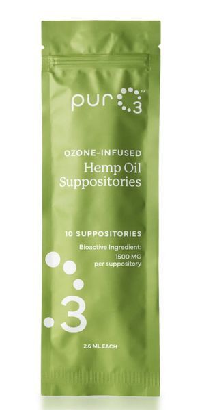 PurO3 Ozonated Hemp Oil Suppositories / Супозиторії з озоном + олія конопель 10 шт. PO-002 фото