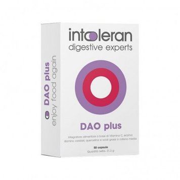 INTOLERAN - Dao Plus - Food Supplements 50 Caps,Фермент з діамінооксидазою, 50 капс IT-009 фото