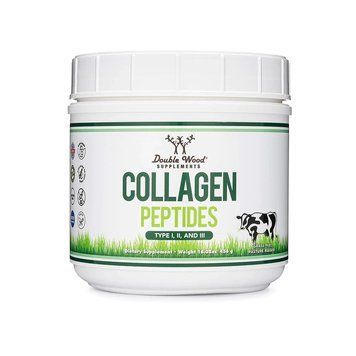 Collagen Peptides - Double Wood Supplements / Пептиди Колагену Тип 1, 2, 3 для Шкіри, Волосся, Нігтів та Суглобів 456 грам DW-023 фото